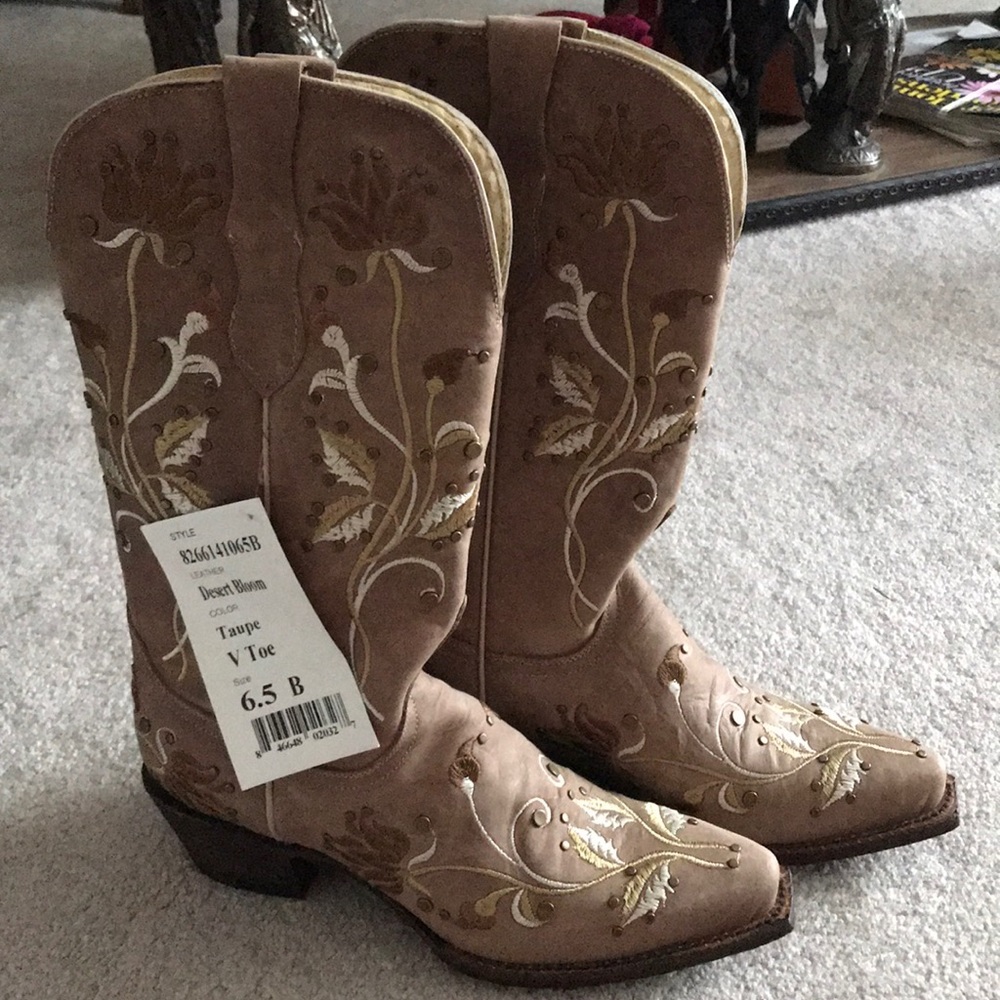 Ferrini ‘Desert Bloom’ Cowgirl Boot 6.5B/Narrow